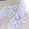 1 Yard White Contempo Almond Pearl Bridal Lace Trim 1.5 Inch Wide Beaded Wedding Lace